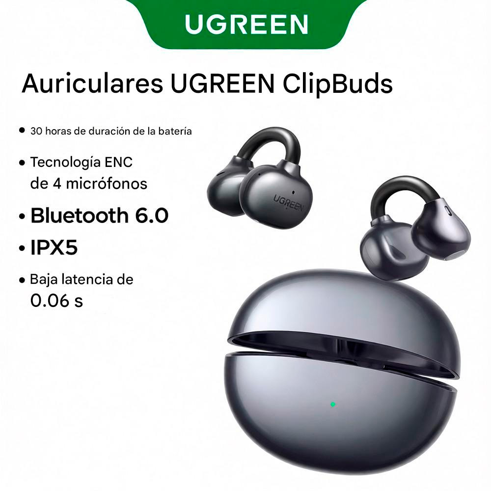 AURICULARES UGREEN WS210 HITUNE S5 BLUETOOTH 5.4 IPX5 - 8