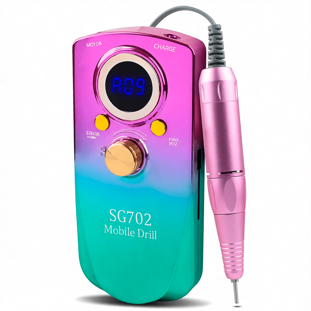 PULIDOR DE UÑAS PROFECIONAL SG702 3500RPM + KIT DE PULIDO - 8