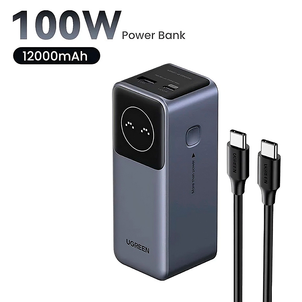 POWER BANK UGREEN PB724 NEXODE 12000MAH 100W PANTALLA DIGITAL - 2