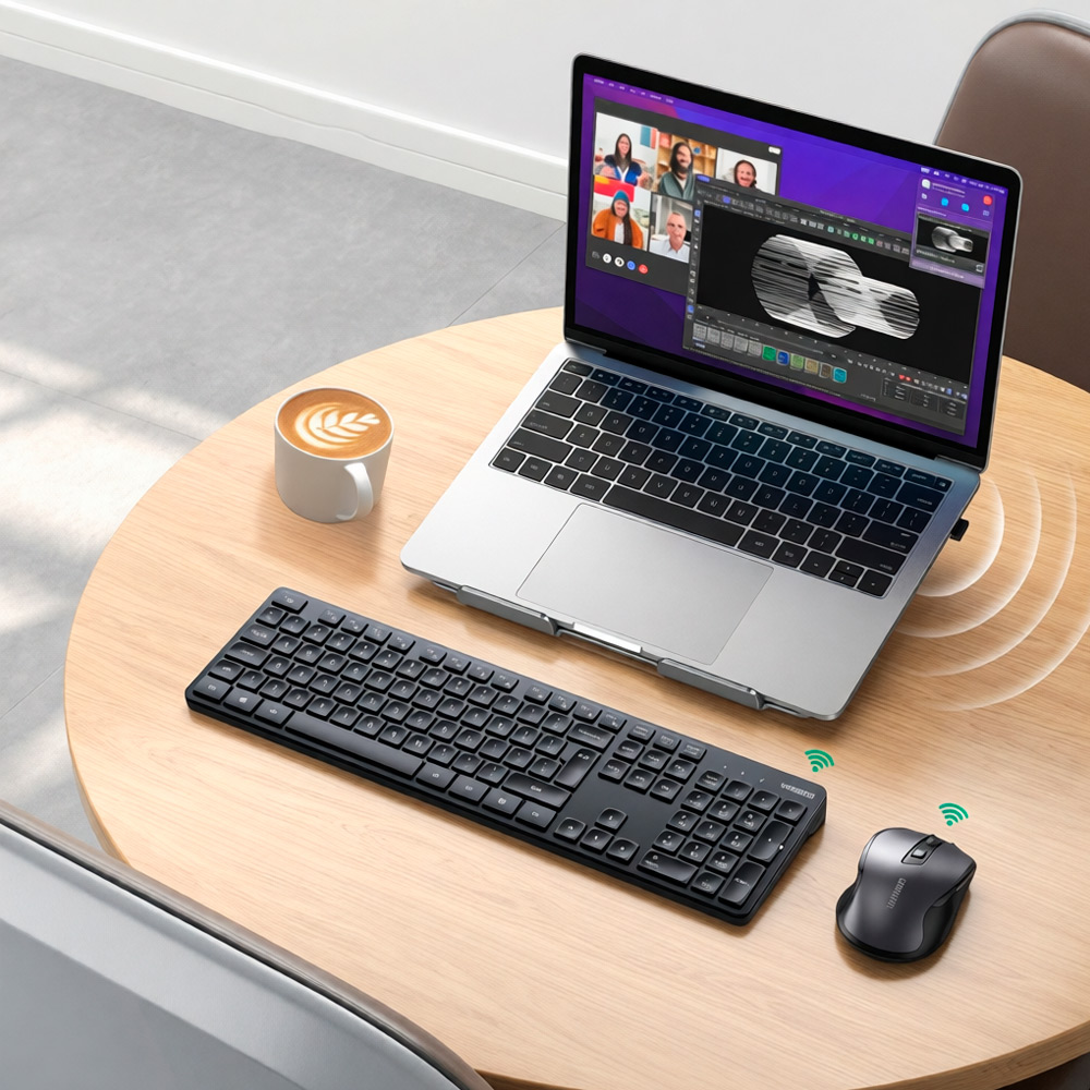 UGREEN MK006 COMBO TECLADO MOUSE INALAMBRICO 4000DPI 2.4 - 10
