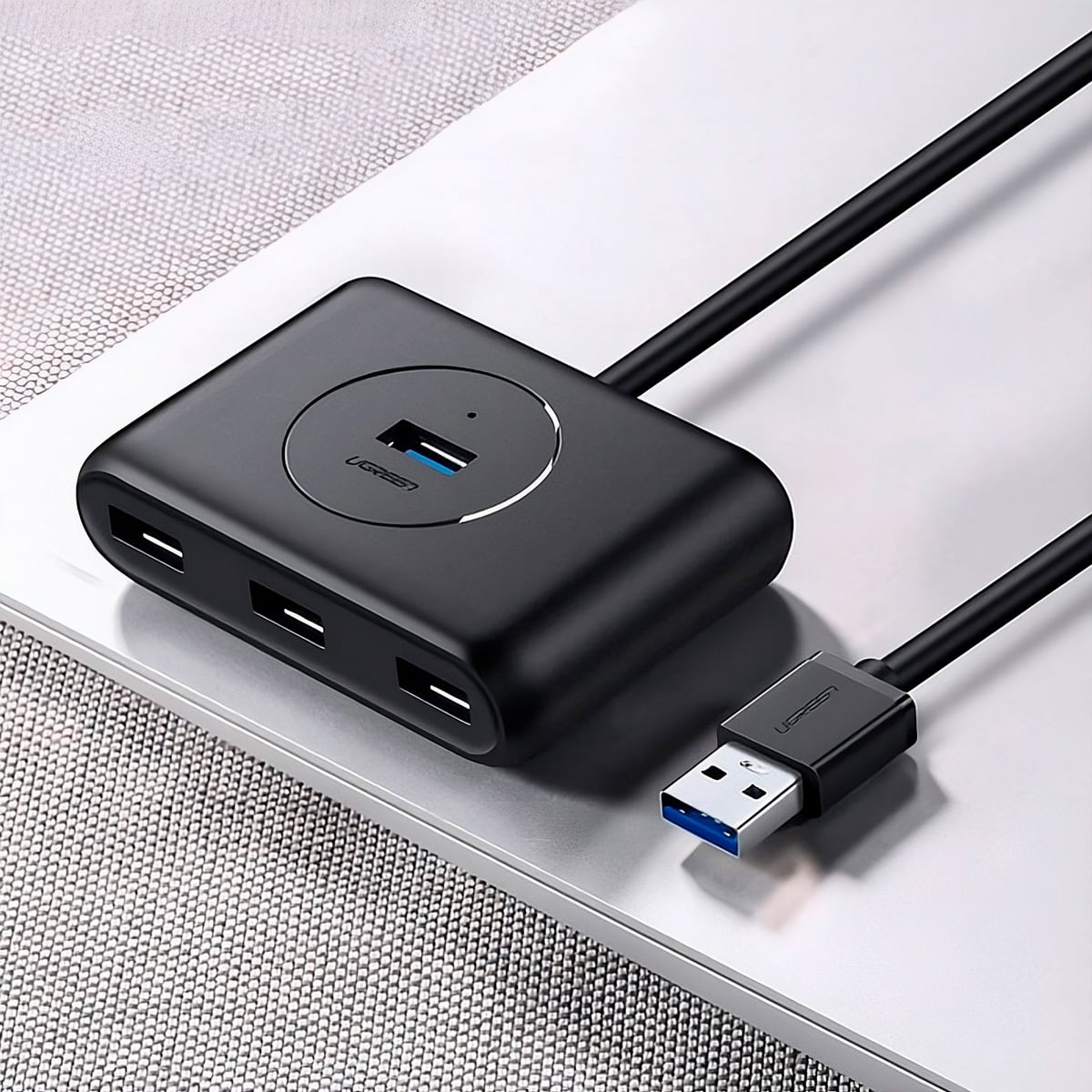 ADAPTADOR UGREEN CR113 HUB USB 3.0 TIPO A 4 EN 1 CABLE 0,5 MTS - 5
