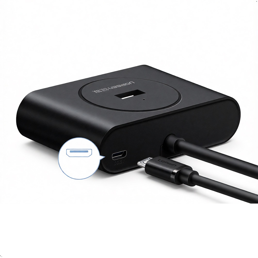 ADAPTADOR UGREEN CR113 HUB USB 3.0 TIPO A 4 EN 1 CABLE 0,5 MTS - 8