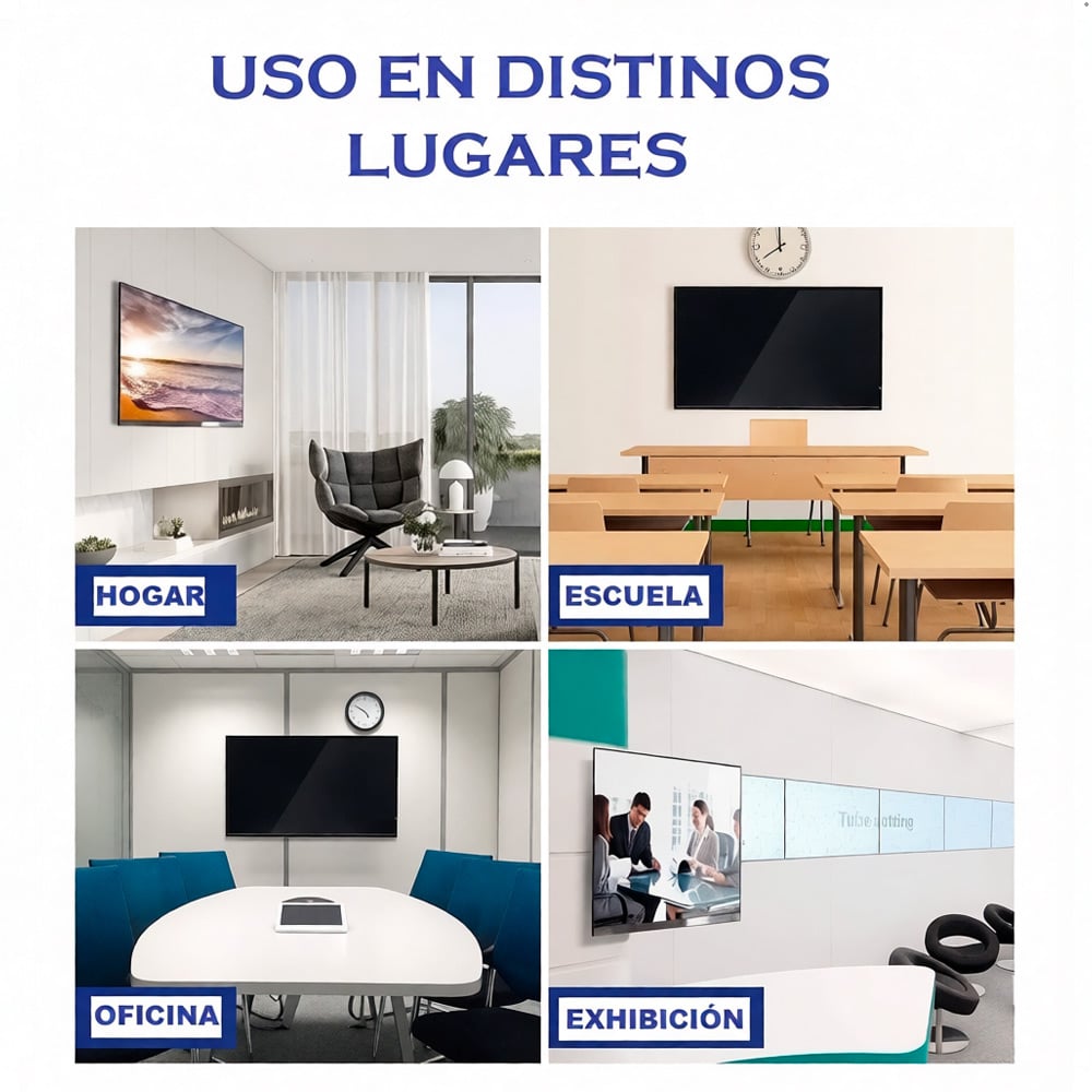 RACK TV SOPORTE FIJO E INCLINABLE PARA LED - LCD 32 A 80 PULGADAS - 6
