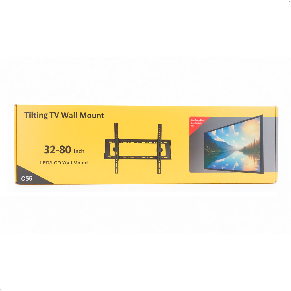 RACK TV SOPORTE FIJO E INCLINABLE PARA LED - LCD 32 A 80 PULGADAS - 8