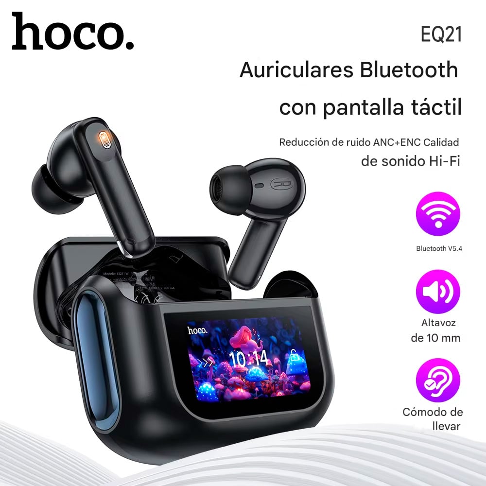 AURICULARES HOCO EQ21 TWS BT 5.4 CON PANTALLA TÁCTIL HI-FI - 2