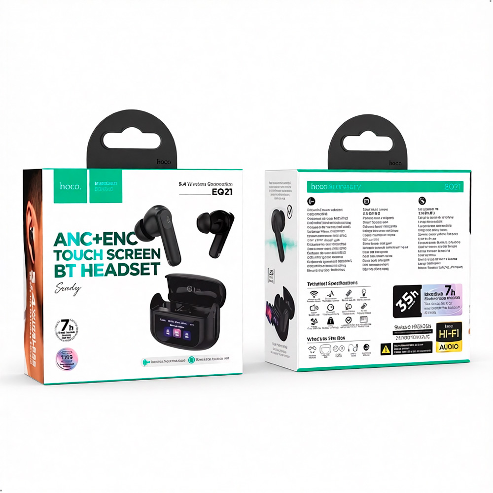 AURICULARES HOCO EQ21 TWS BT 5.4 CON PANTALLA TÁCTIL HI-FI - 3