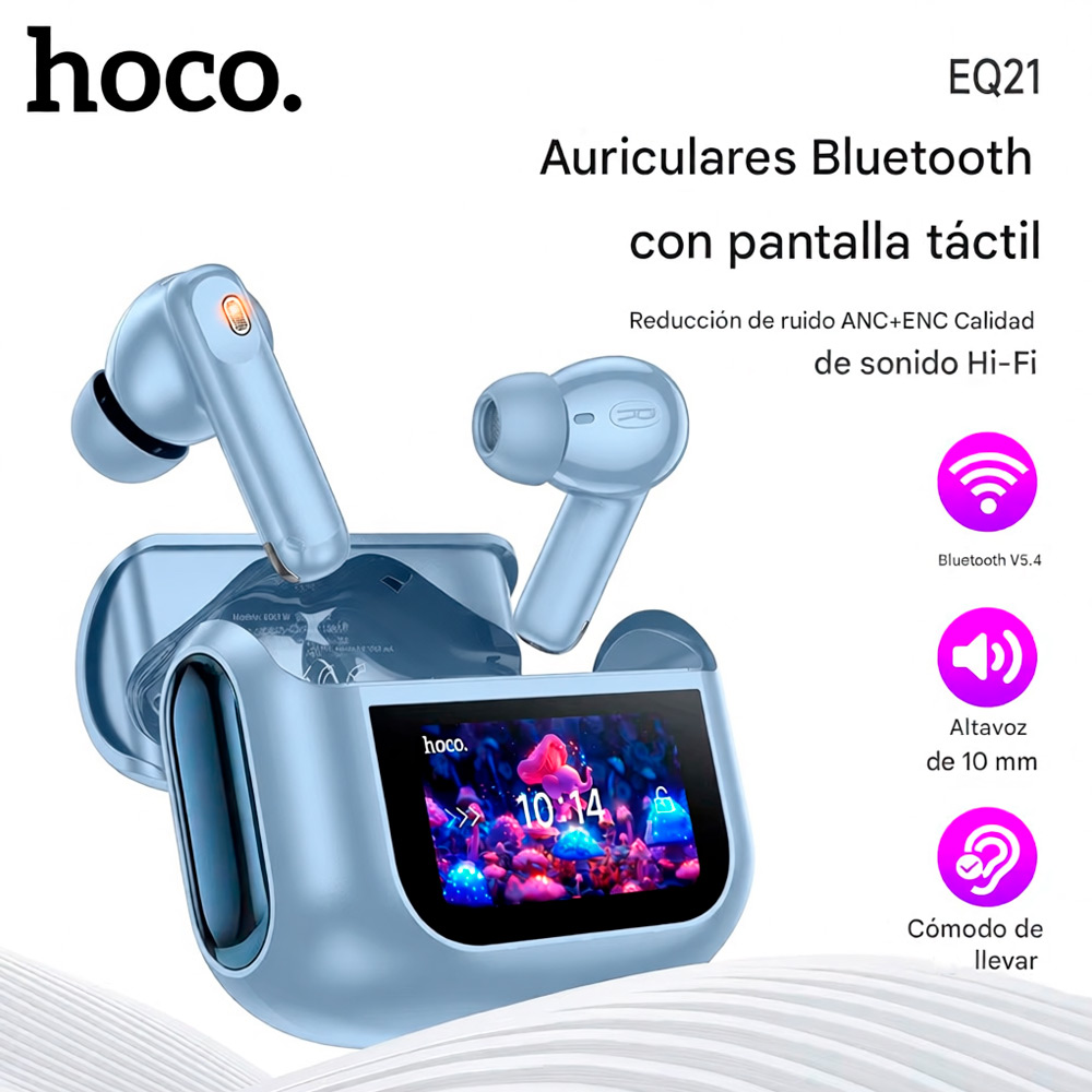 AURICULARES HOCO EQ21 TWS BT 5.4 CON PANTALLA TÁCTIL HI-FI - 4