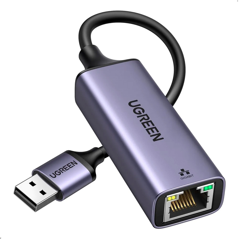 ADAPTADOR UGREEN USB 3.0 ETHERNET RJ45 WIN MAC LINUX CM209 - 1