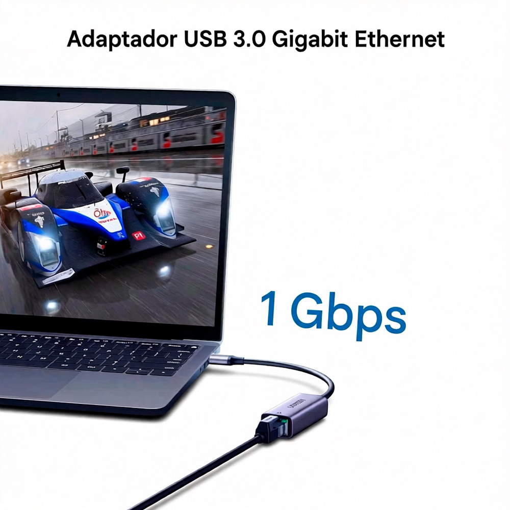 ADAPTADOR UGREEN USB 3.0 ETHERNET RJ45 WIN MAC LINUX CM209 - 3