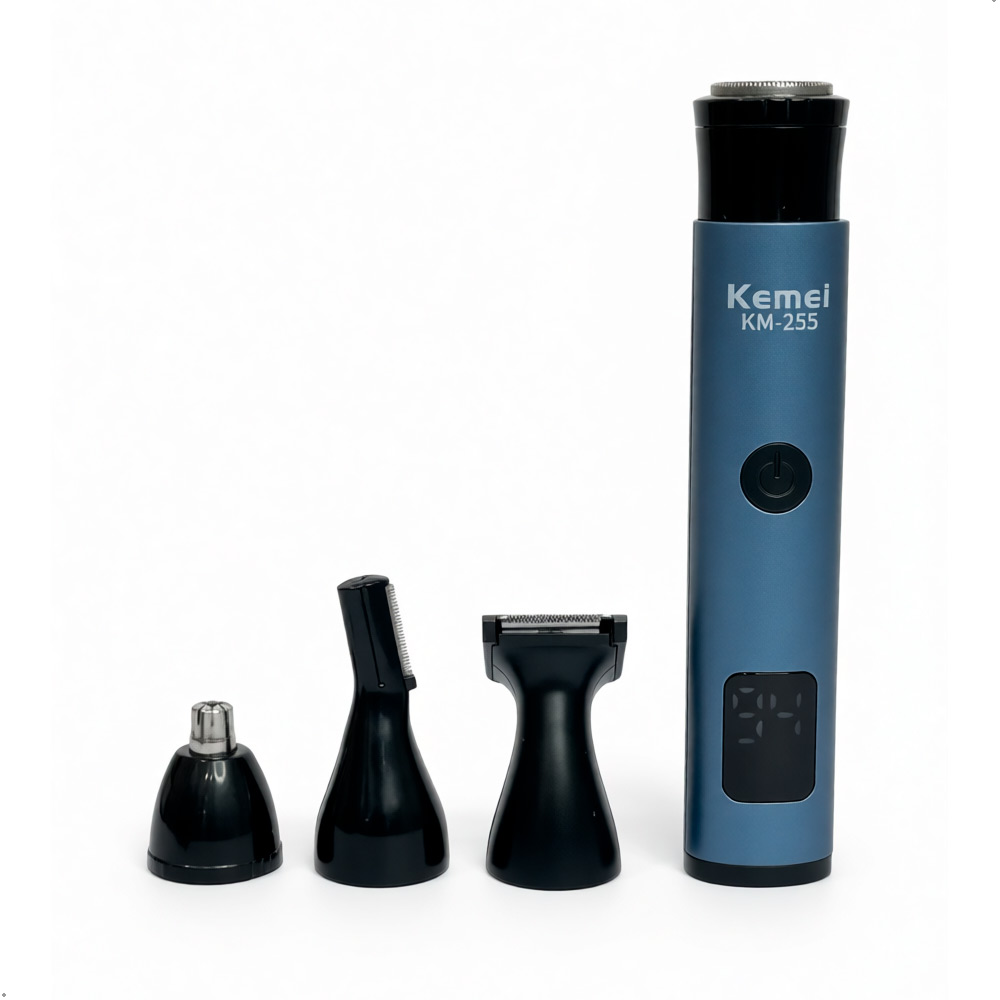 CORTADORA DE CABELLO KEMEI KM-255 4 EN 1 RECARGABLE PORTATIL - 7