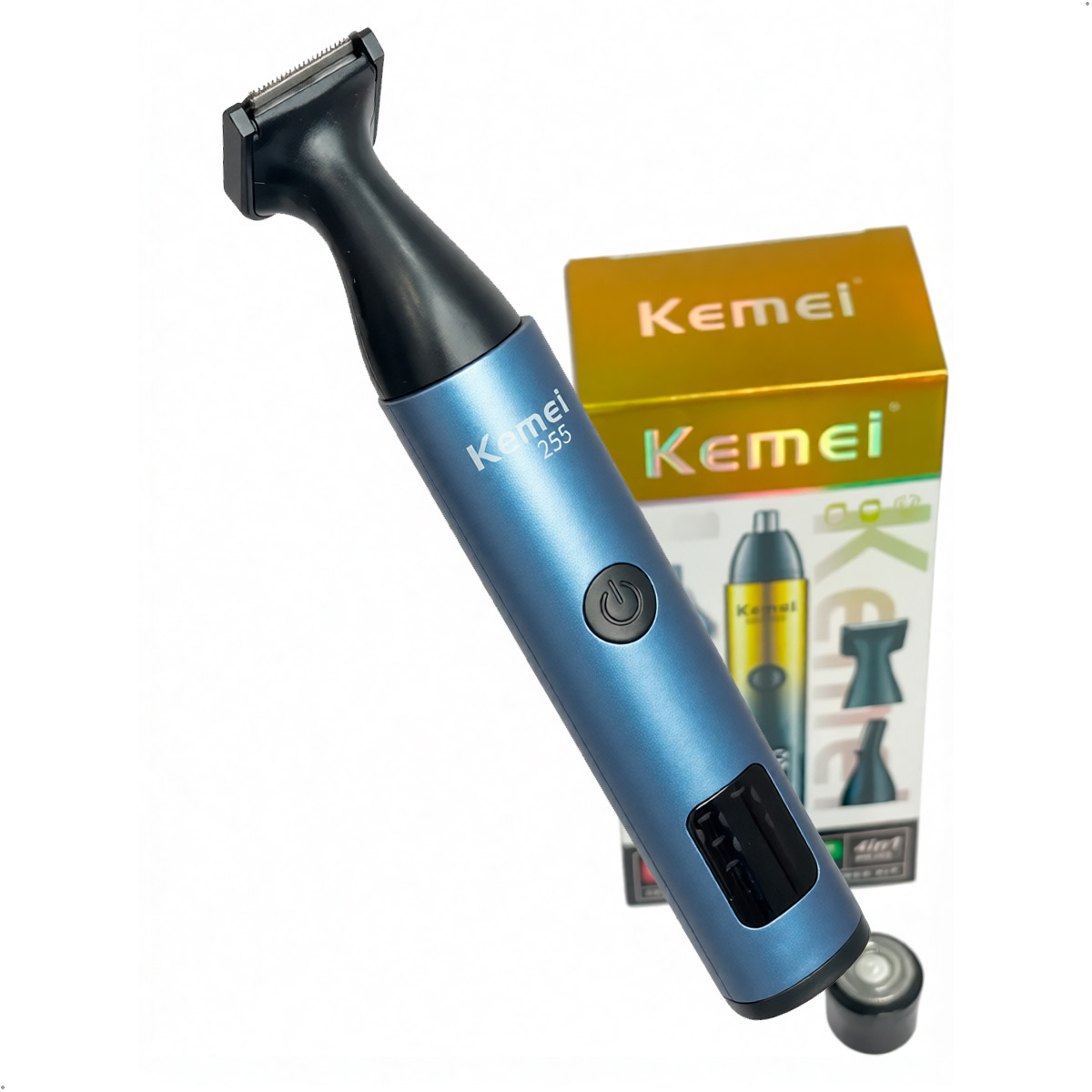 CORTADORA DE CABELLO KEMEI KM-255 4 EN 1 RECARGABLE PORTATIL - 8