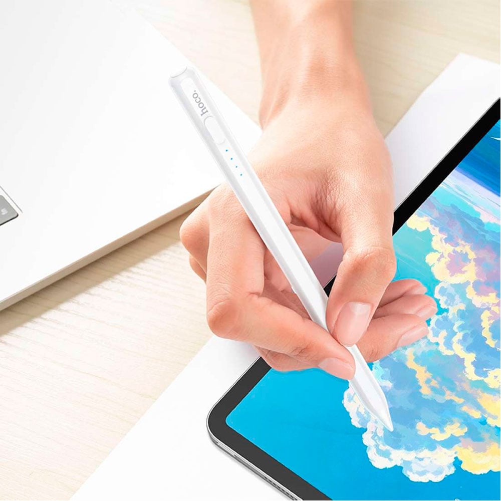 LÁPIZ ÓPTICO HOCO PENCIL GM114 PARA IPAD RECHAZO DE PALMA - 2