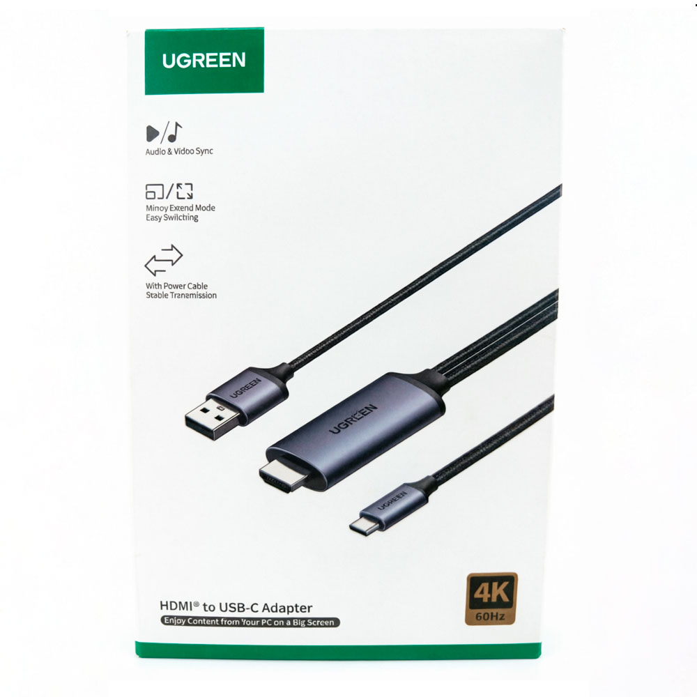 ADAPTADOR HDMI A USB C 4K UGREEN CM773 PARA MONITOR USB C - 3