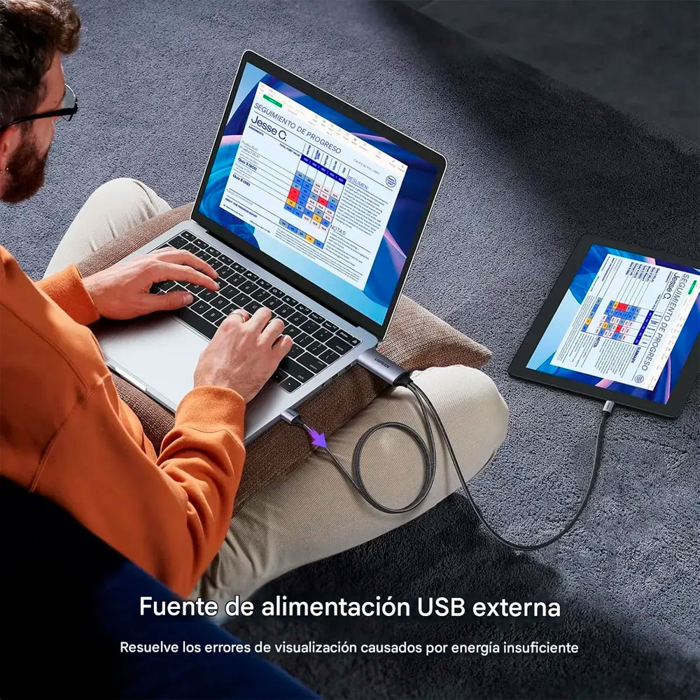 ADAPTADOR HDMI A USB C 4K UGREEN CM773 PARA MONITOR USB C - 6