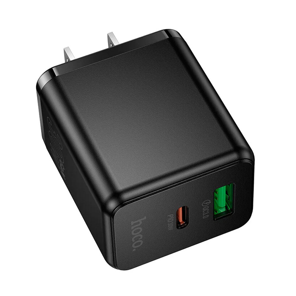 CARGADOR HOCO C157 PD 30W QC 3.0 DOBLE PUERTO + CABLE USB-C - 3