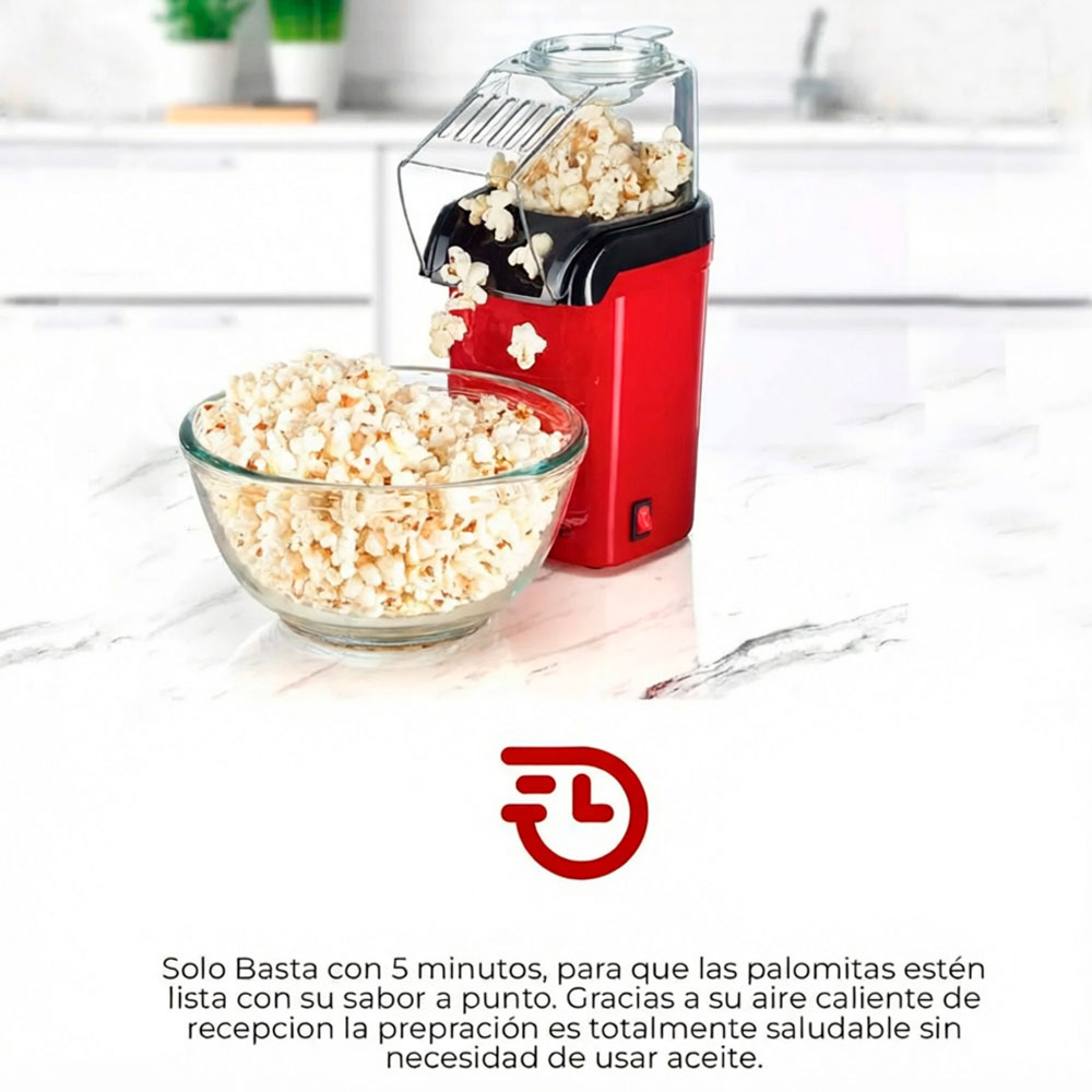 MÁQUINA PARA POP CORN CANCHITAS MAIZ 2 L 1200W RAF R.9014 - 6