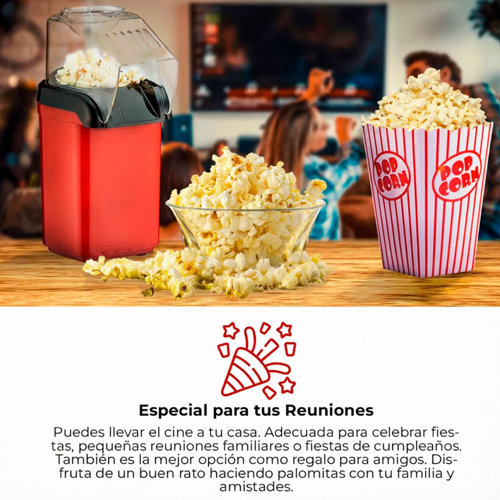 MÁQUINA PARA POP CORN CANCHITAS MAIZ 2 L 1200W RAF R.9014 - 7