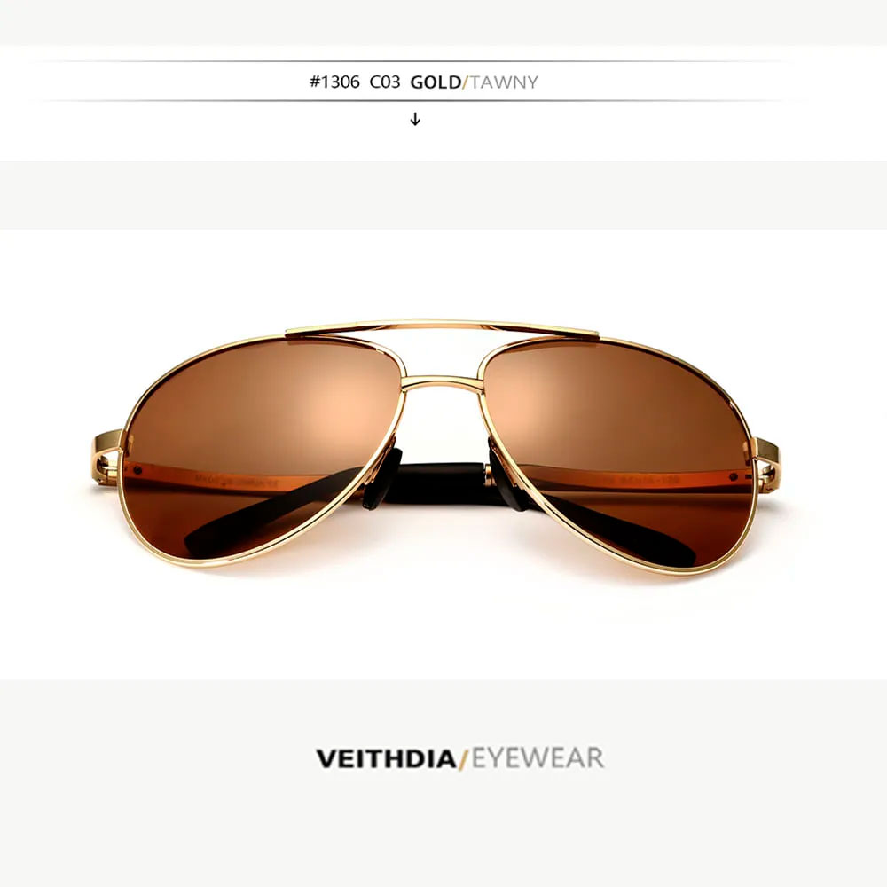 GAFAS DE SOL AVIADOR POLARIZADOS UV 400 VEITHDIA 1306 UNISEX - 6