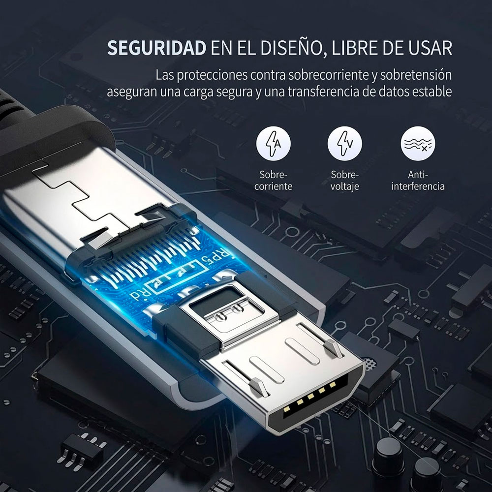 ADAPTADOR UGREEN MICRO USB MACHO A USB TIPO C HEMBRA OTG - 3