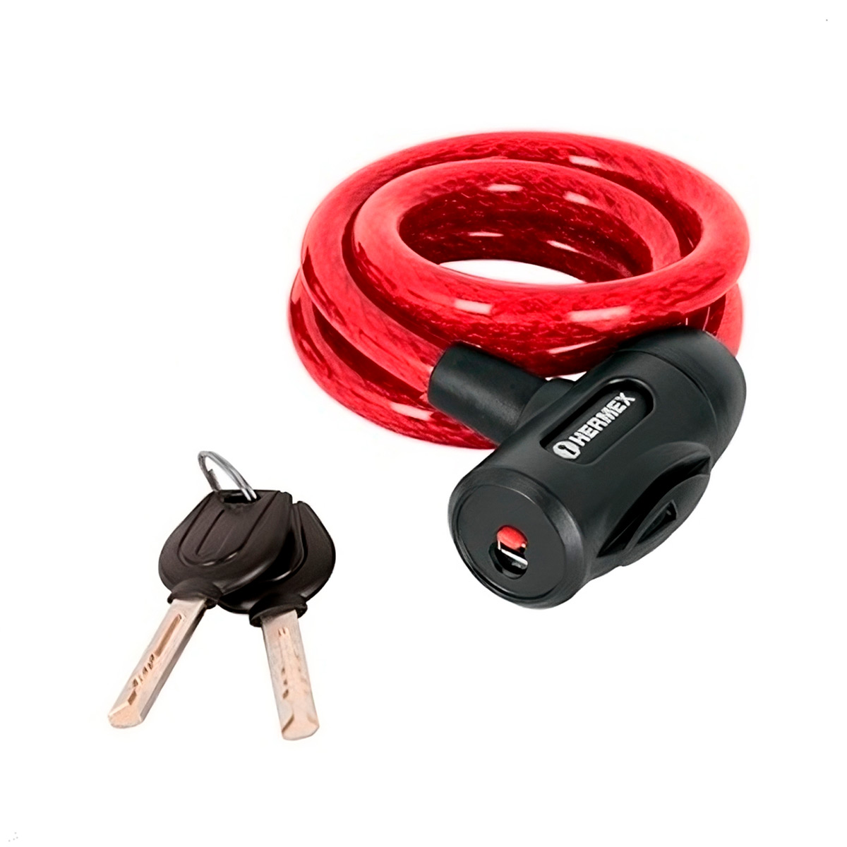 CANDADO CADENA BICICLETA MOTO CON LLAVE 15MM HERMEX CB-15 - 1