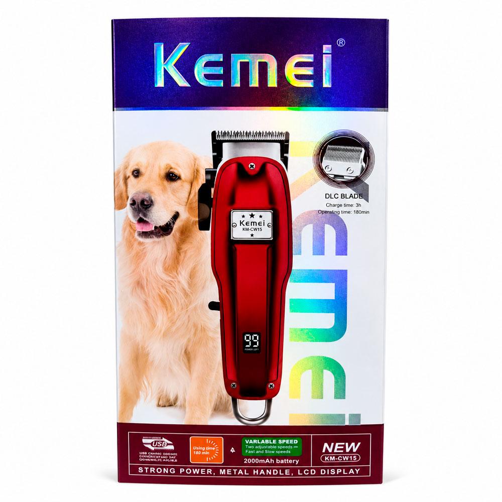KEMEI CW-15 MÁQUINA DE PELUQUERÍA PARA MASCOTAS RECARGABLE - 7