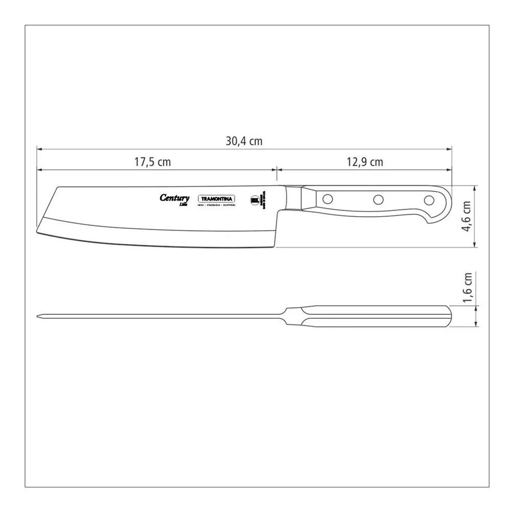 CUCHILLO CARNICERO PROFESIONAL TRAMONTINA CENTURY 18CM - 2