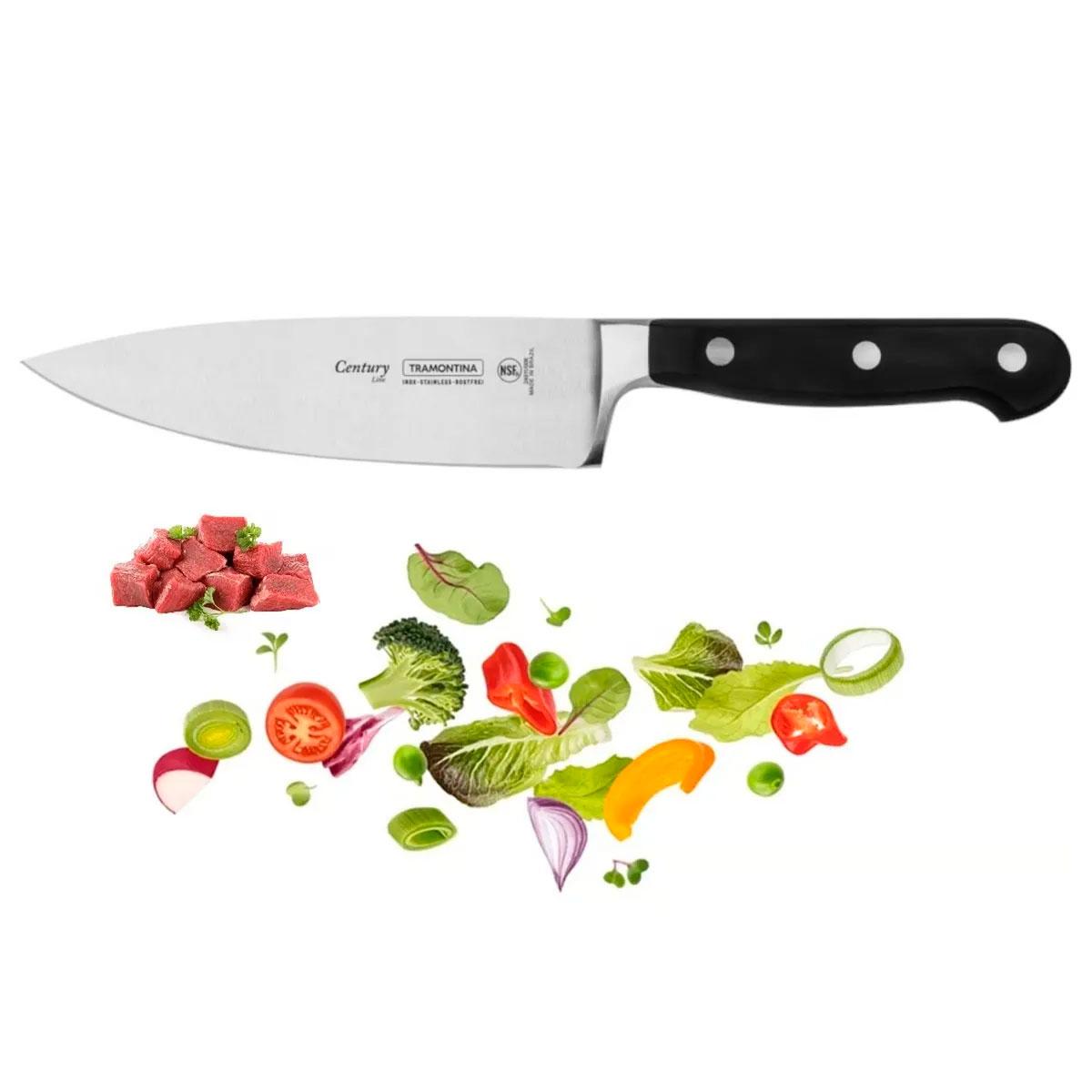 CUCHILLO CHEF TRAMONTINA CENTURY 7' ACERO INOXIDABLE - 3