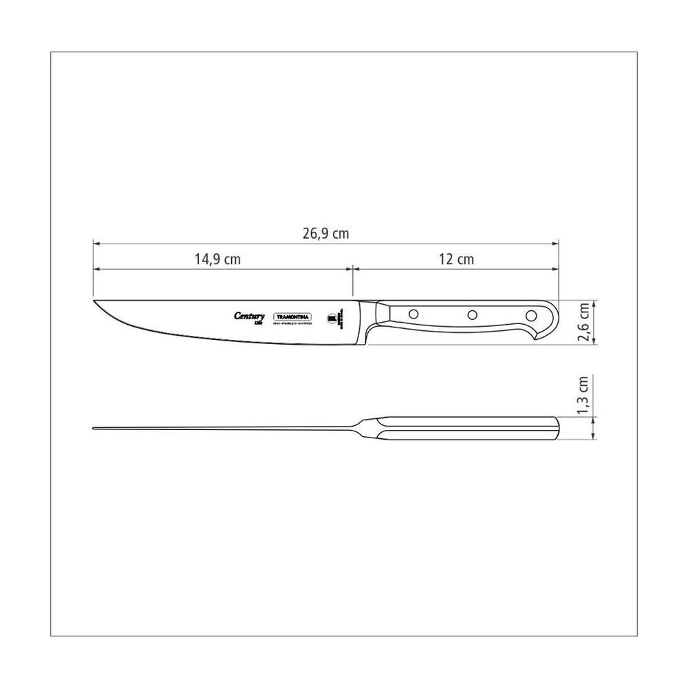 CUCHILLO PROFESIONAL TRAMONTINA CENTURY 15CM ACERO INOX - 2