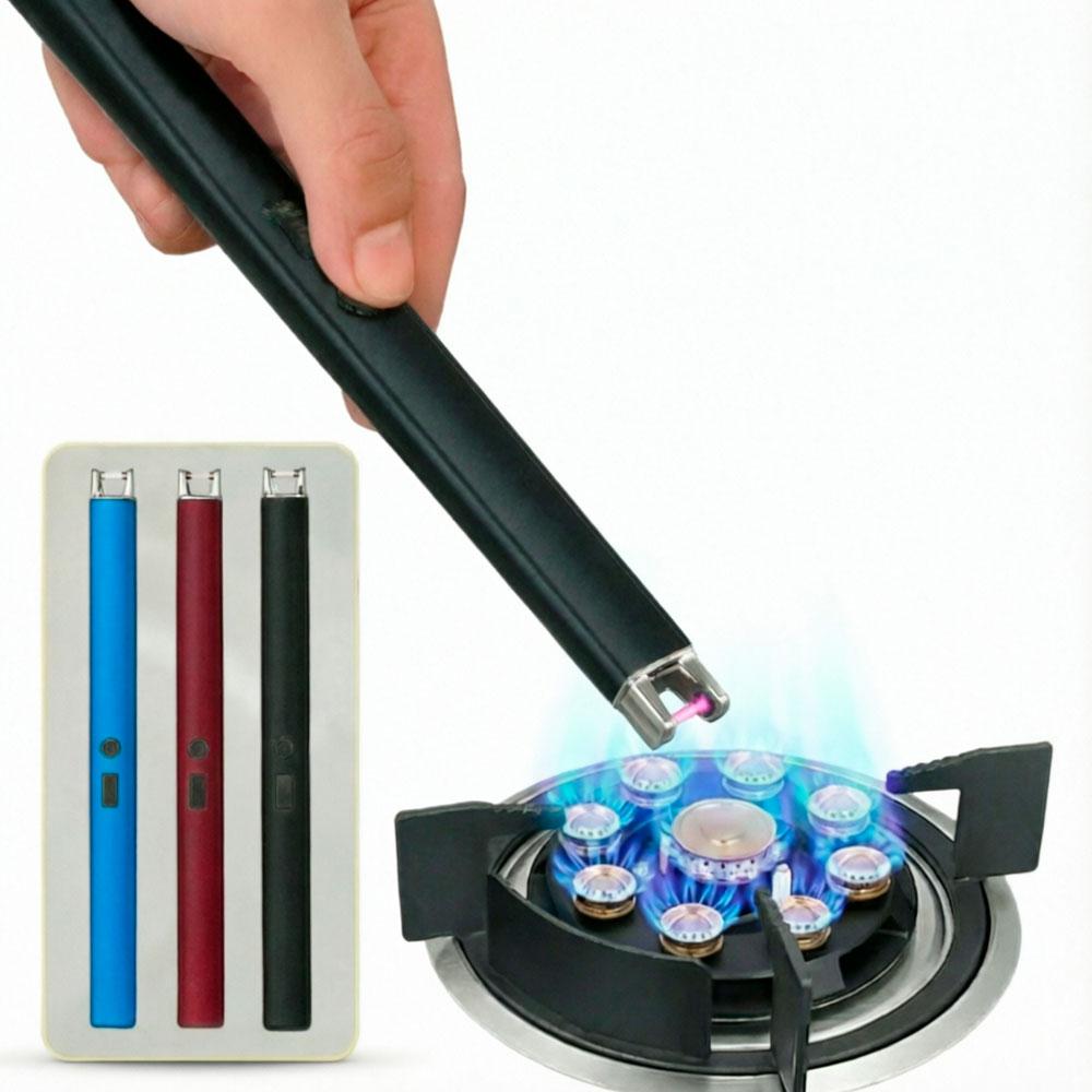 ENCENDEDOR ELÉCTRICO RECARGABLE USB PLASMA ANTIVIENTO - 1