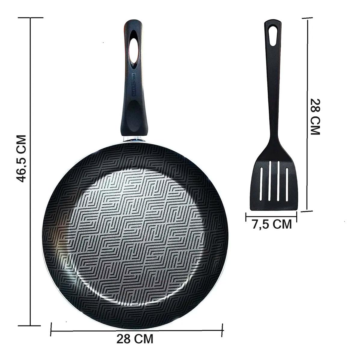 SARTÉN TRAMONTINA PARIS 20CM ANTIADHERENTE CON ESPÁTULA - 6