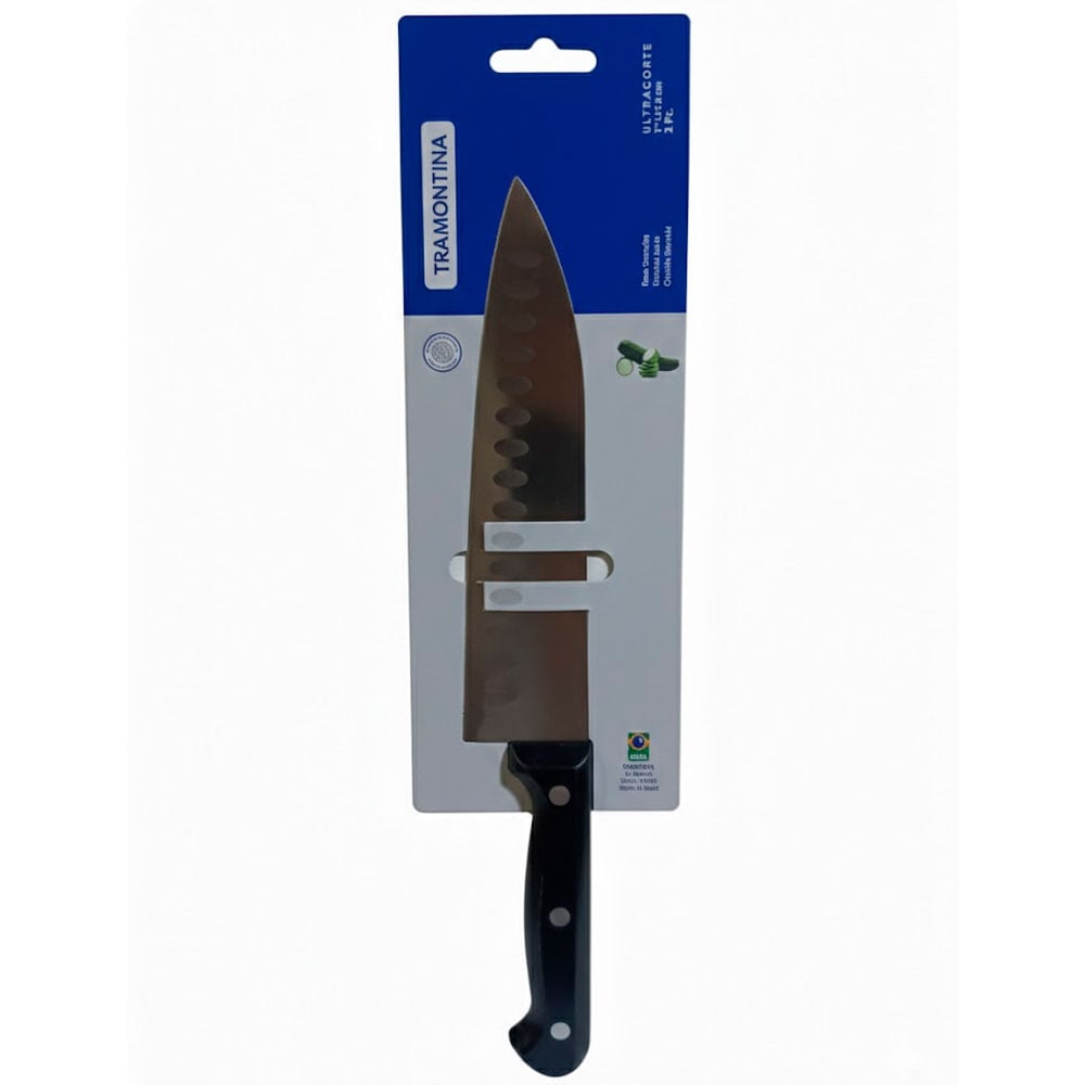 CUCHILLO SANTOKU ULTRACORTE  TRAMONTINA 7' ACERO INOX - 1