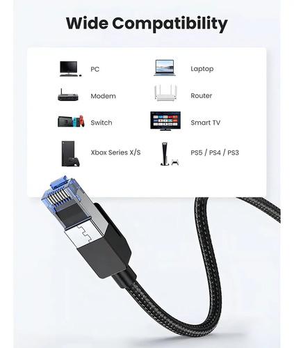 CABLE RED UGREEN CAT8 CONECTOR RJ45 40 GBPS LAN ETHERNET 5M - 8