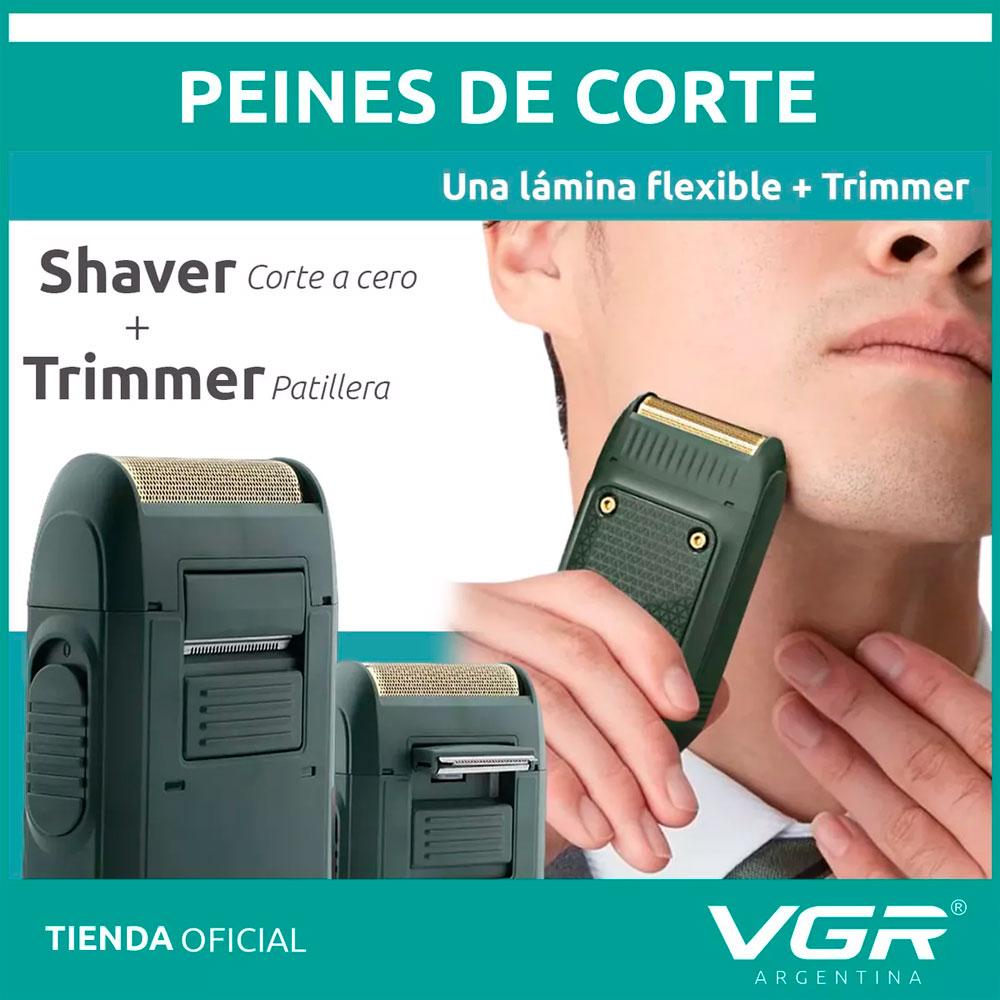 AFEITADORA VGR V353 PROFESIONAL RECARGABLE USB HOMBRE - 7