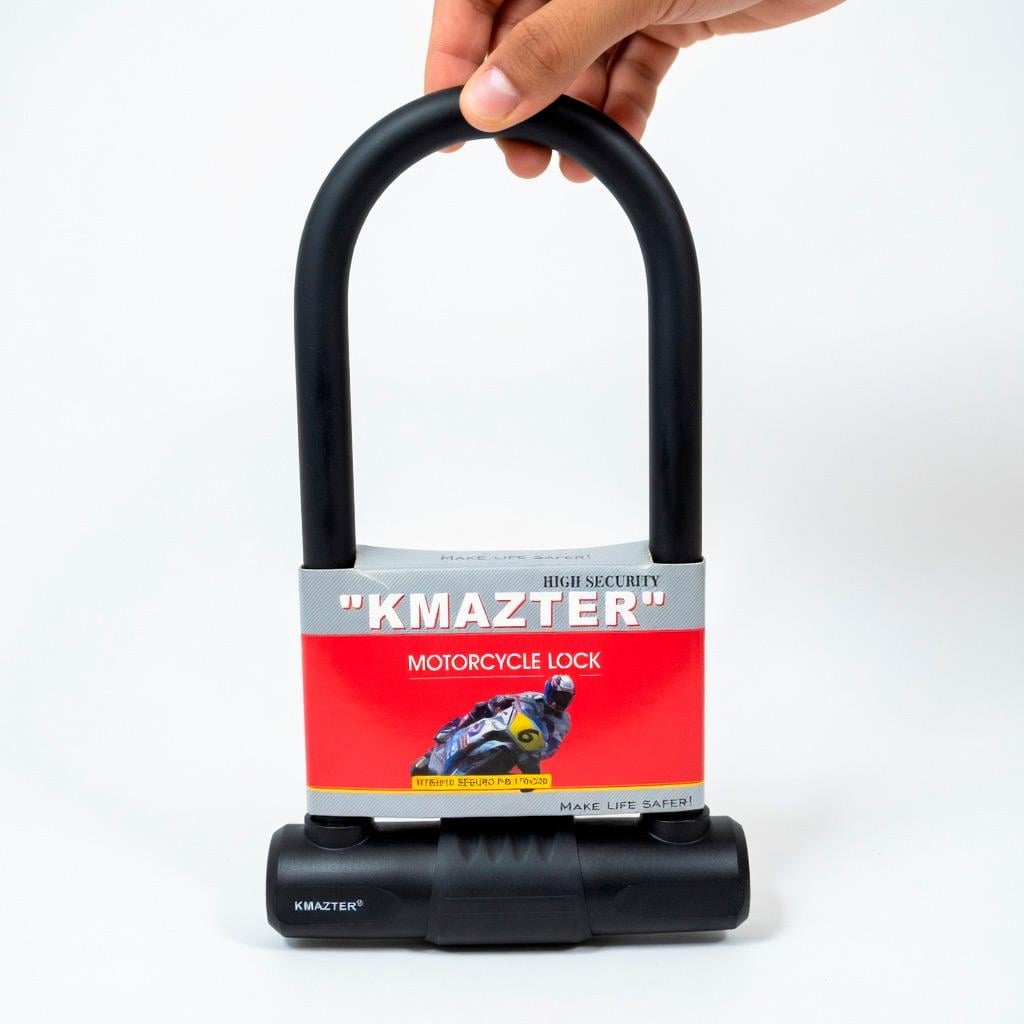 CANDADO U ANTIRROBO KMAZTER MT82810 PARA MOTOCICLETA - 4