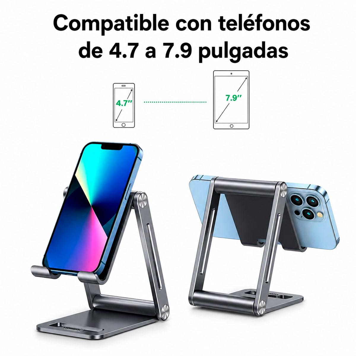 SOPORTE CELULAR UGREEN LP263 PLEGABLE AJUSTABLE DE ALUMINIO - 6