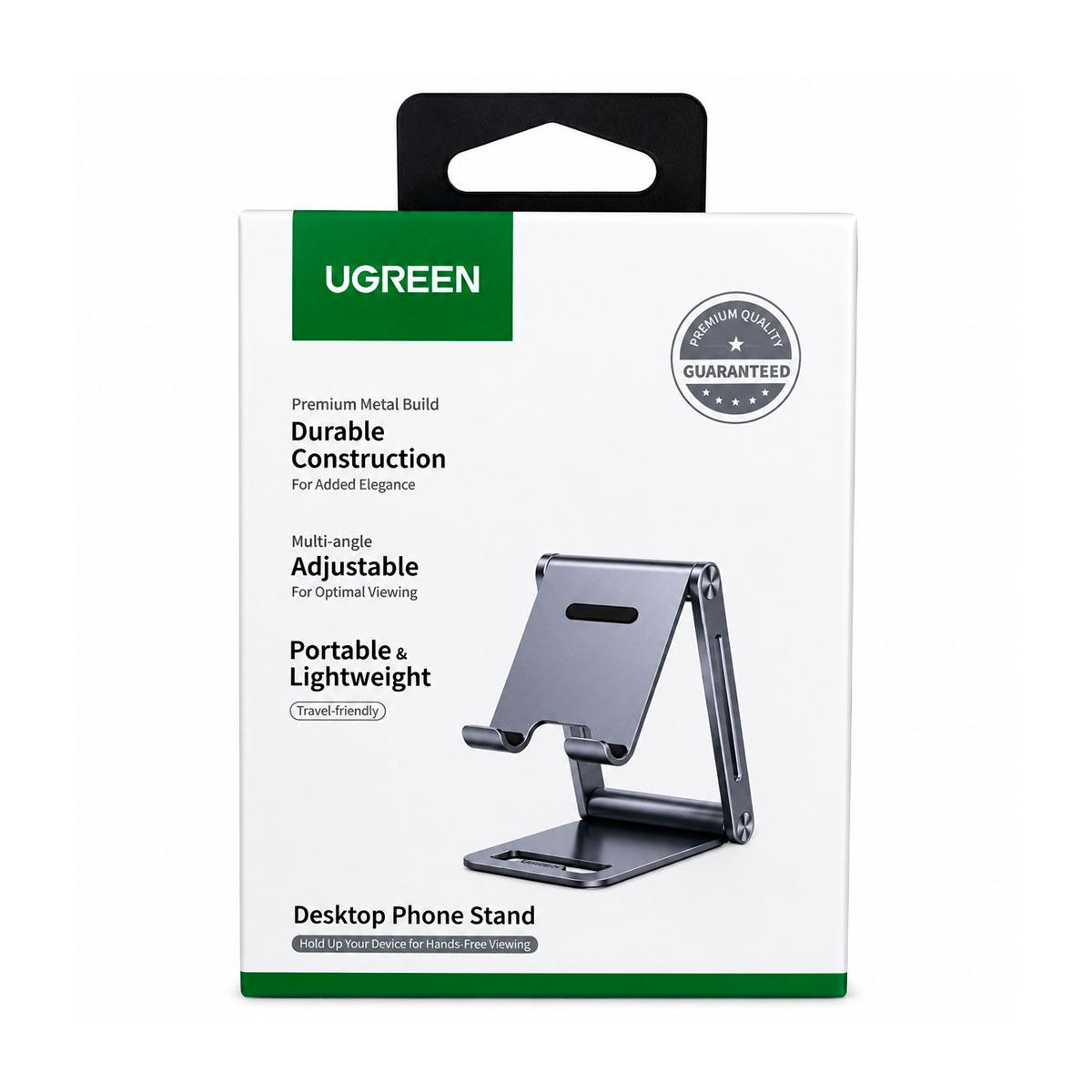 SOPORTE CELULAR UGREEN LP263 PLEGABLE AJUSTABLE DE ALUMINIO - 9