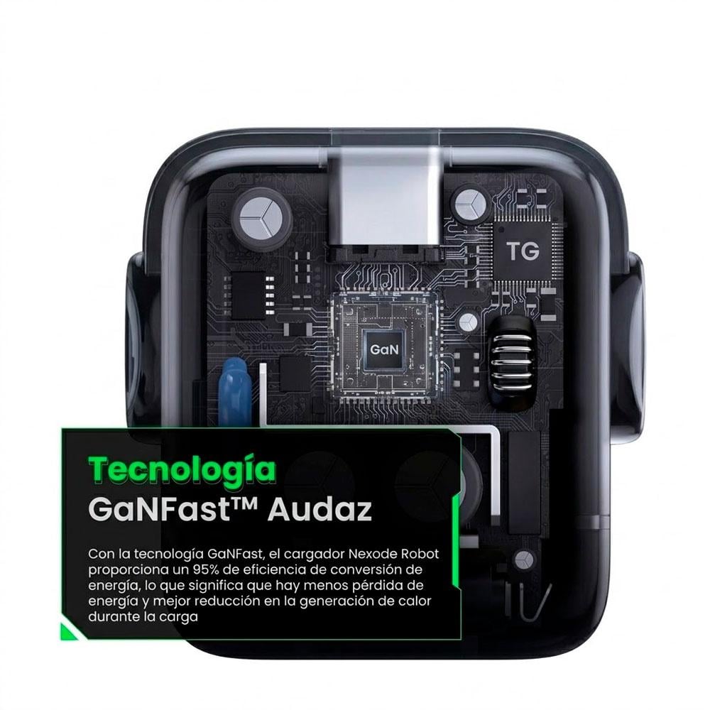 CARGADOR UGREEN CD359 USB C 30W GAN CARGA RÁPIDA UNO ROBOT - 3