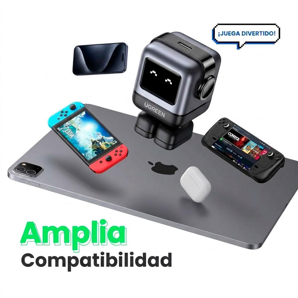CARGADOR UGREEN CD359 USB C 30W GAN CARGA RÁPIDA UNO ROBOT - 6