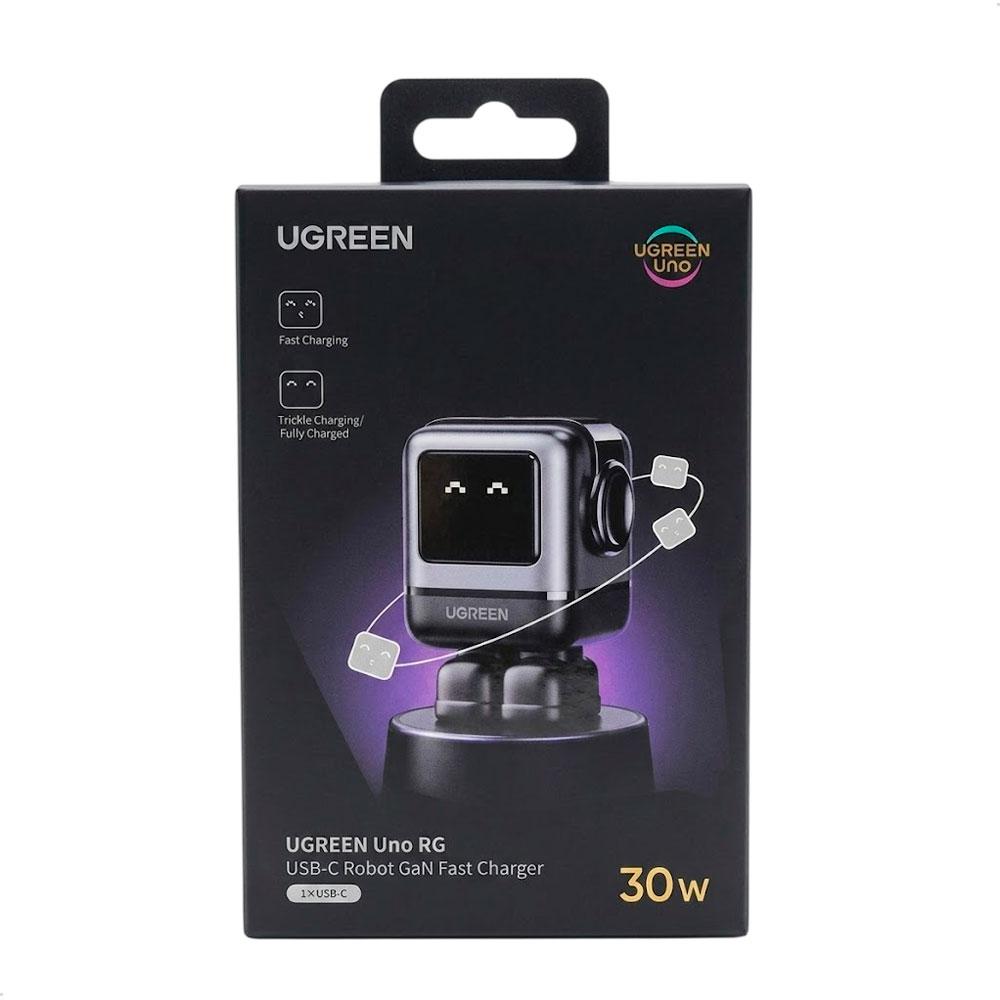 CARGADOR UGREEN CD359 USB C 30W GAN CARGA RÁPIDA UNO ROBOT - 9