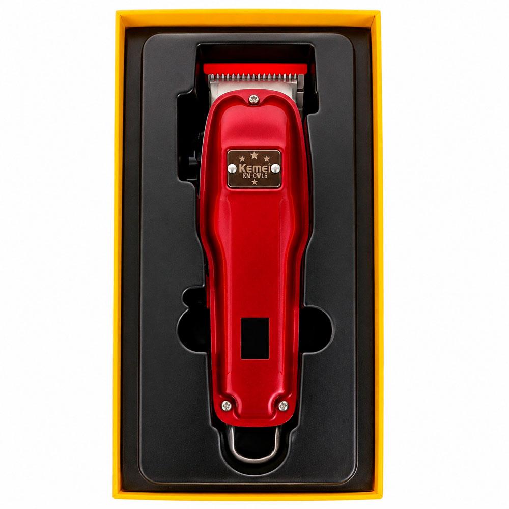 MÁQUINA CORTADORA KEMEI CW-15 PARA MASCOTAS RECARGABLE USB - 6
