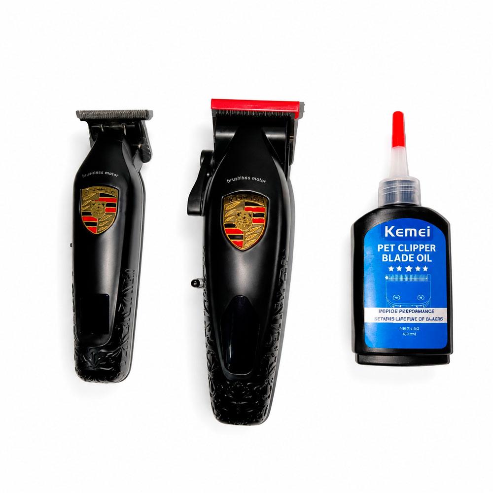 KEMEI KM-2365 KIT CORTADORA Y TRIMMER PROFESIONAL INALÁMBRICO - 2