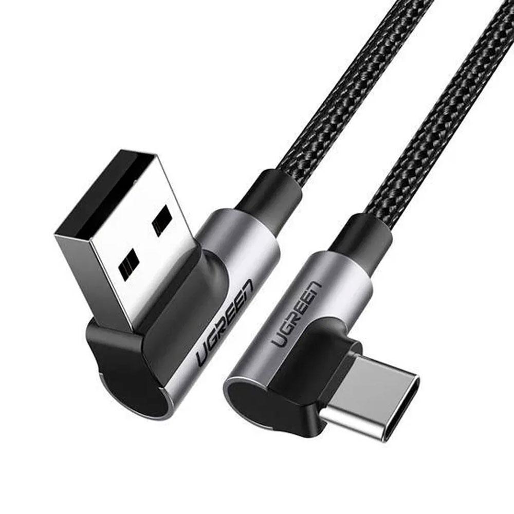 UGREEN US176 CABLE USB A A USB C 90° CARGA RÁPIDA TRENZADO 1M - 6