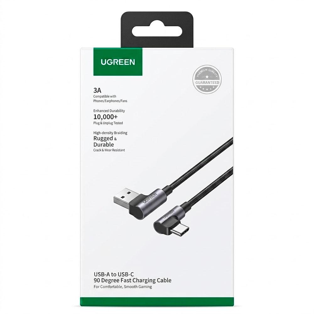UGREEN US176 CABLE USB A A USB C 90° CARGA RÁPIDA TRENZADO 1M - 7