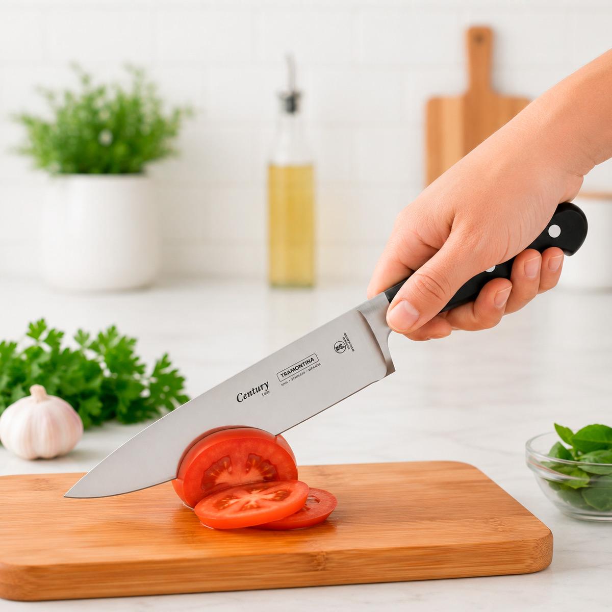 CUCHILLO CHEF TRAMONTINA CENTURY 8 PULGADAS ACERO INOXIDABLE - 8