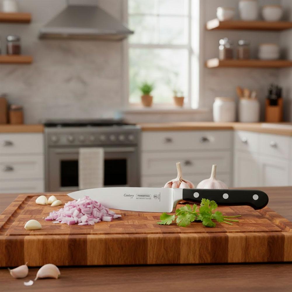 CUCHILLO CHEF TRAMONTINA CENTURY 7 PULGADAS ACERO INOXIDABLE - 5