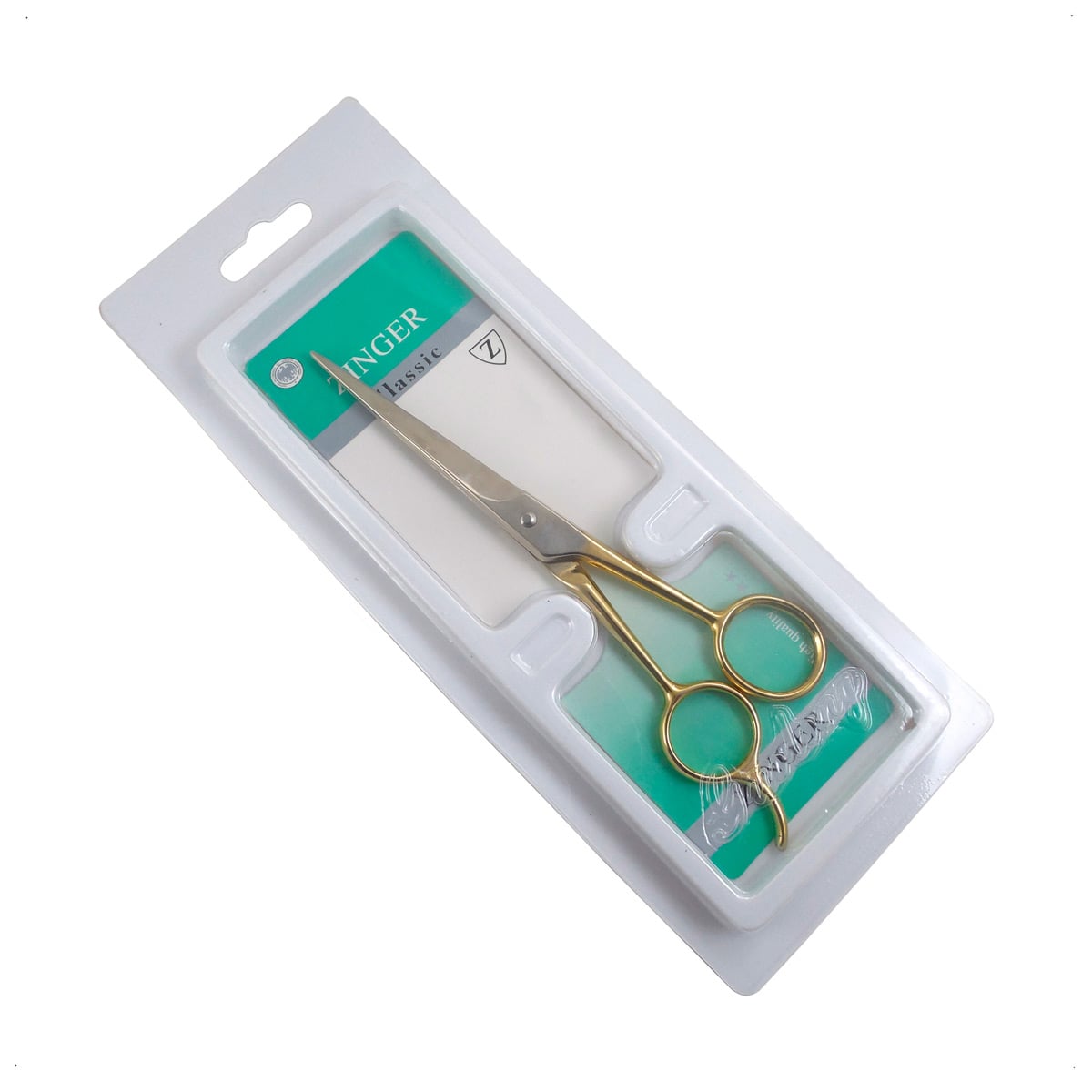 TIJERA PROFESIONAL CORTE DE CABELLO ACERO INOXIDABLE DORADA - 1