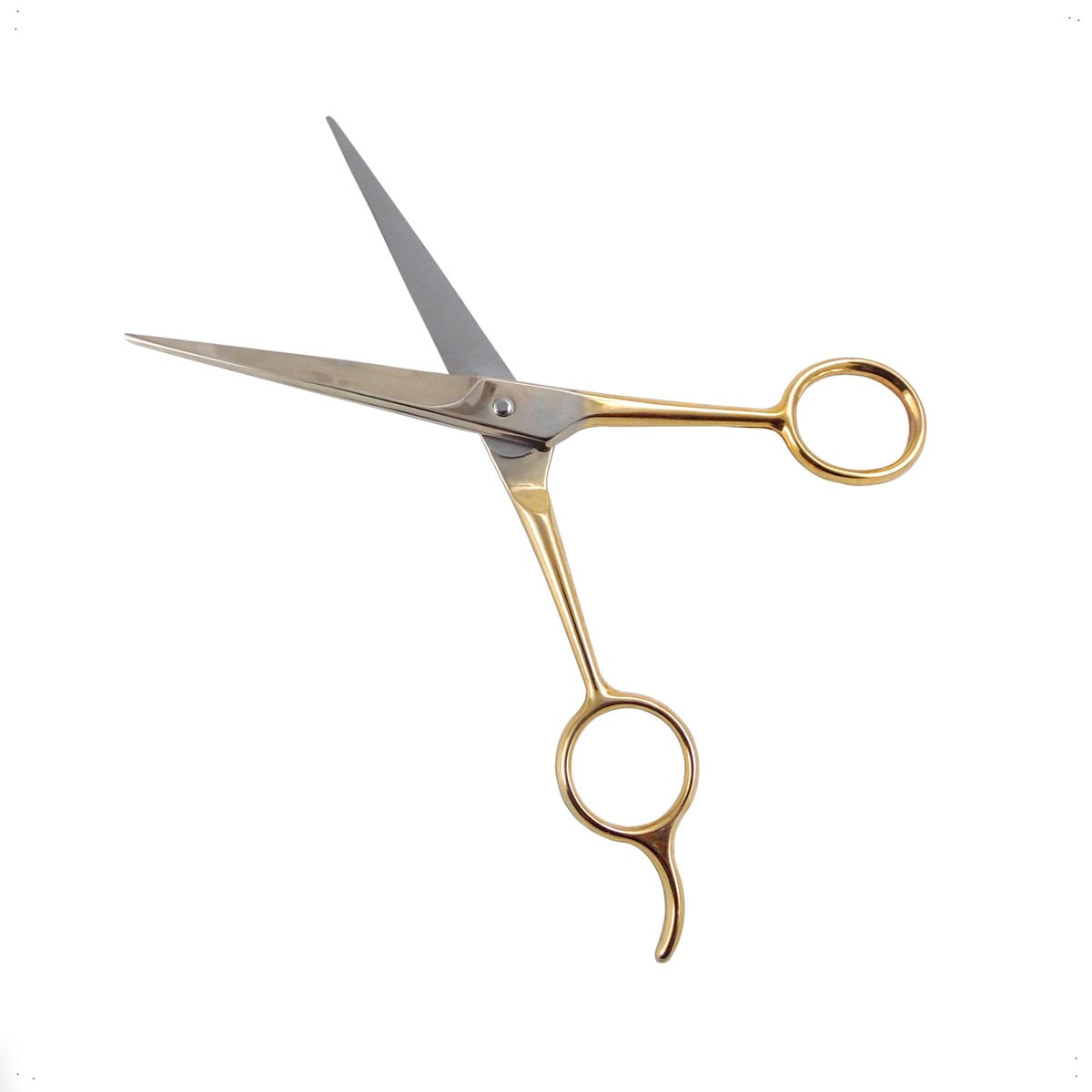 TIJERA PROFESIONAL CORTE DE CABELLO ACERO INOXIDABLE DORADA - 4