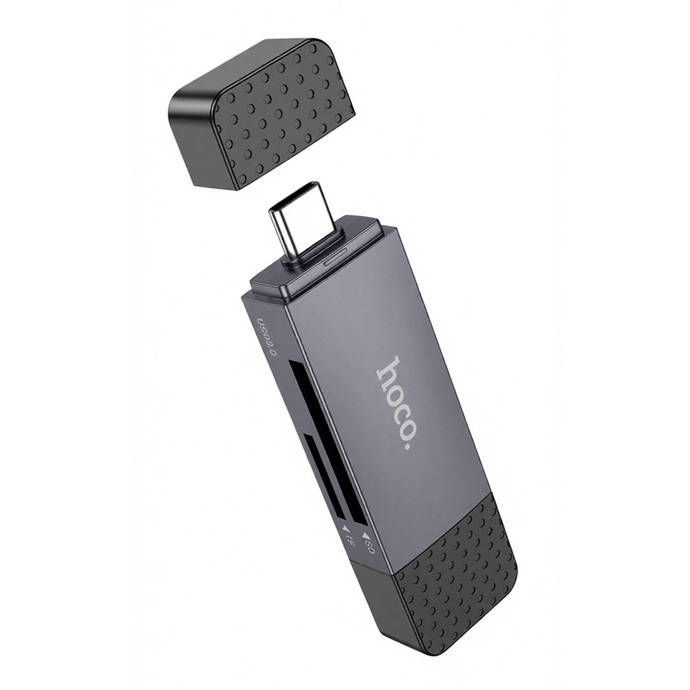 LECTOR DE MEMORIA 2 EN 1 TIPO C / USB2.0 UP 2TB HOCO HB45 - 2