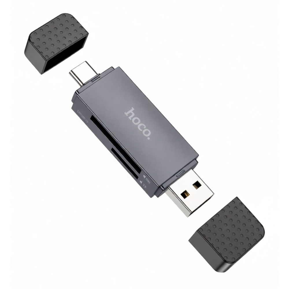 LECTOR DE MEMORIA 2 EN 1 TIPO C / USB2.0 UP 2TB HOCO HB45 - 6