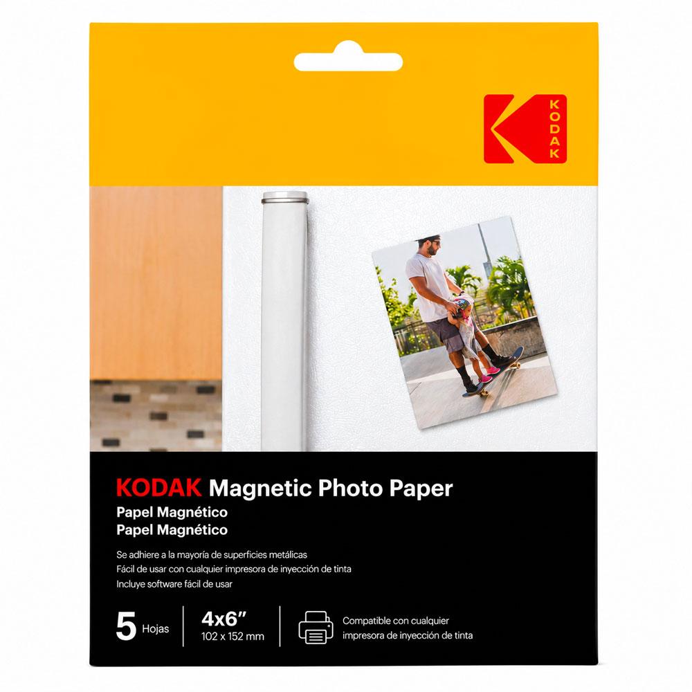 KODAK PAPEL MAGNÉTICO FOTOGRÁFICO 102X152 MM 5 HOJAS INKJET - 2